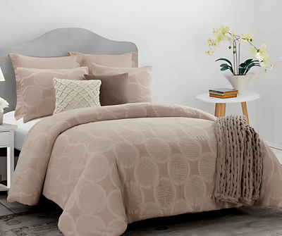 3 Piece Leon Blush Comforter Set - Home Decor & Things Are Us