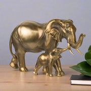 12 in. Don Elephant & Baby Statuette, Table Accent Decor - Home Décor & Things Are Us