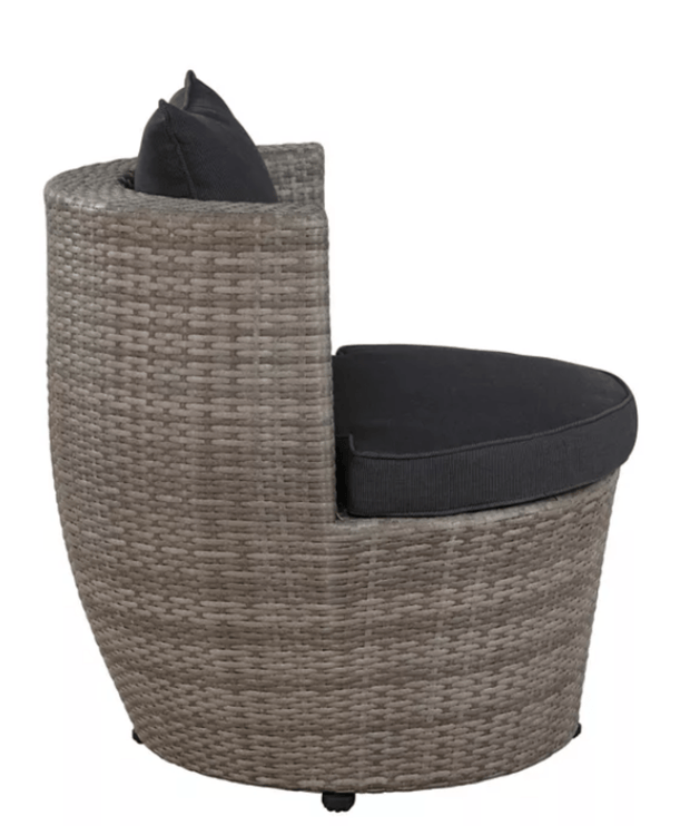 18 in. Bistro All - Weather Conversation Set, Gray - Home Décor & Things Are Us