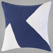 20" X 20" Navy And Ivory 100% Cotton Abstract Zippered Pillow - Home Décor & Things Are Us