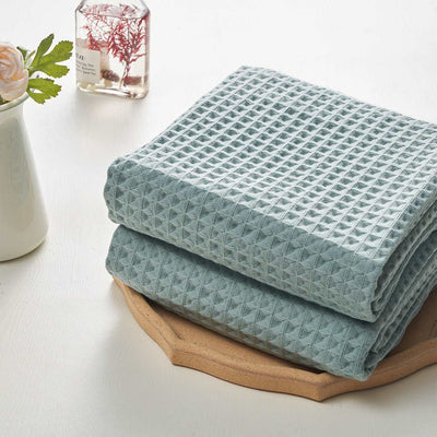 Waffle Bath Towels - Pistachio Color- Set of 2 - Home Decor & Things Are Us