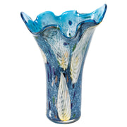 17 Multicolor Glass Art Blue Napkin Vase - Home Decor & Things Are Us
