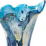 17 Multicolor Glass Art Blue Napkin Vase - Home Decor & Things Are Us