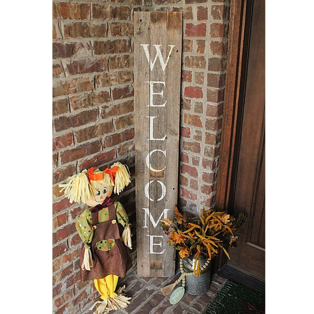 Dark Gray And White Front Porch Welcome Sign - Home Decor & Things Are Us