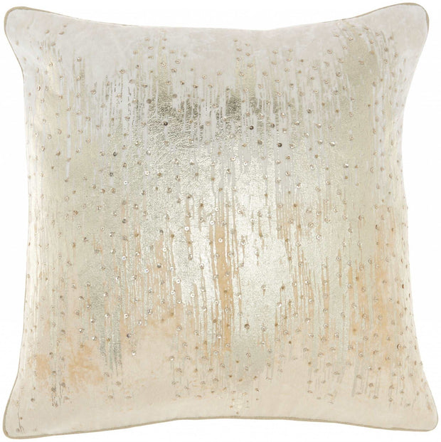 Cream Sequined Ombre Throw Pillow - Home Decor & Things Are Us