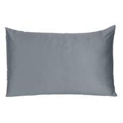 Dark Gray Dreamy Set Of 2 Silky Satin King Pillowcases = Home Decor & Things Are Us