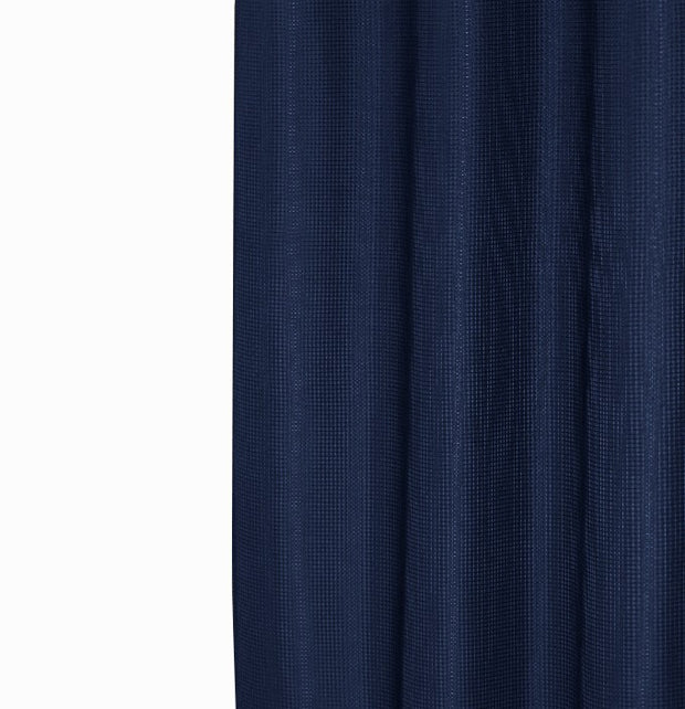 Luxurious Navy Waffle Weave Shower Curtain - Home Decor & Things Are Us