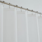 White Contemporary Velvet Scroll Shower Curtain - Home Decor & Things Are Us