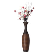 41 x 11 x 11 in. Decorative Antique Trumpet Design Freestanding Floor Vase, Brown - Large - Home Décor & Things Are Us