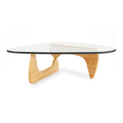 50 in. Natural & Clear Glass Triangle Coffee Table - Home Décor & Things Are Us