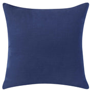 20" X 20" Navy And Ivory 100% Cotton Abstract Zippered Pillow - Home Decor & Things Are Us