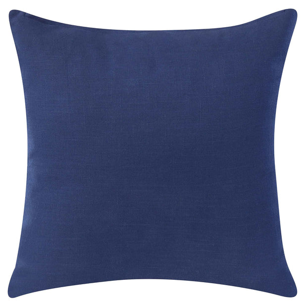 20" X 20" Navy And Ivory 100% Cotton Abstract Zippered Pillow - Home Decor & Things Are Us