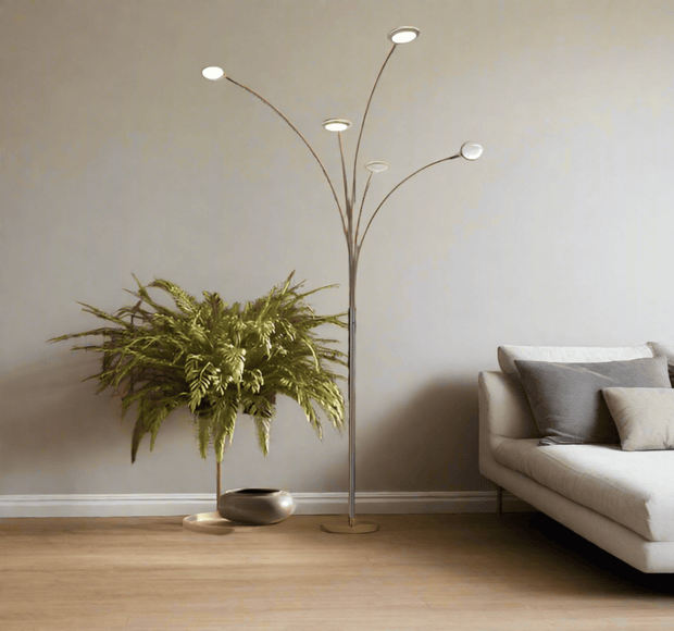 72 in. Bronze Five Light LED Arc Floor Lamp - Home Décor & Things Are Us