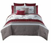 8 Piece Comforter Set With Floral Print - King - Home Décor & Things Are Us