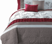 8 Piece Comforter Set With Floral Print - King - Home Décor & Things Are Us