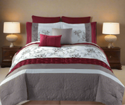 8 Piece Comforter Set With Floral Print - Queen - Home Décor & Things Are Us