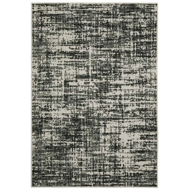 8' X 10' Beige And Black Abstract Stain Resistant Outdoor Area Rug - Home Décor & Things Are Us