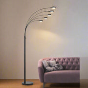 82" Bronze Five Light Led Arc Floor Lamp - Home Décor & Things Are Us