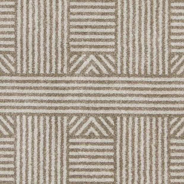 8'X11' Beige Machine Woven Uv Treated Abstract Lines Outdoor Area Rug - Home Décor & Things Are Us