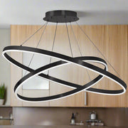 97W Acrylic Diffuser Chandelier, Matte Black & White - Home Décor & Things Are Us