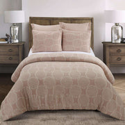 3 Piece Leon Blush Comforter Set - Home Decor & Things Are Us