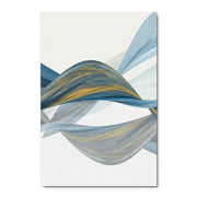 Wave Acrylic Glass Art, Blue & Gold - Home Decor & Things Are Us