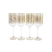 Mix & Match Wine Glasses with 24k Gold Design - Set of 4 - Home Decor & Things Are Us