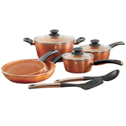 Gibson Hummington Induction Copper Cookware - 10 Piece