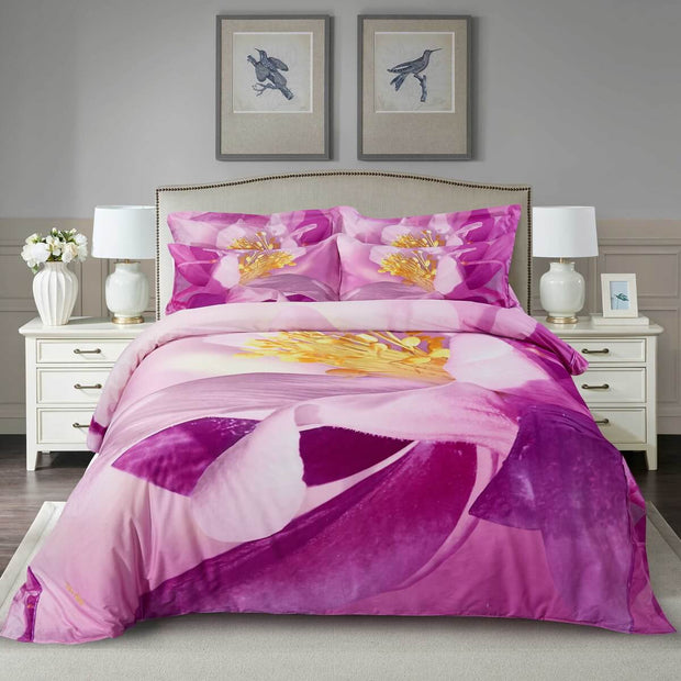 Dolce Mela Floral Bedding Duvet Cover Set, Queen Size - Home Décor & Things Are Us