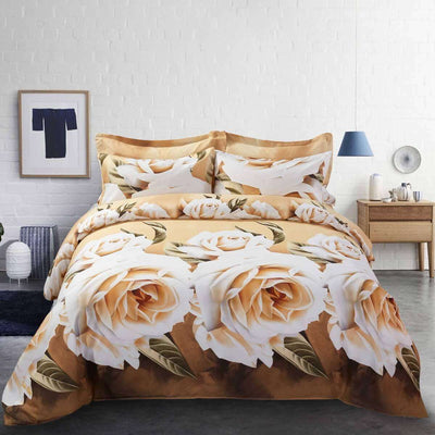 6 Piece Duvet Cover Set, Floral Bedding King& Queen size - Home Décor & Things Are Us