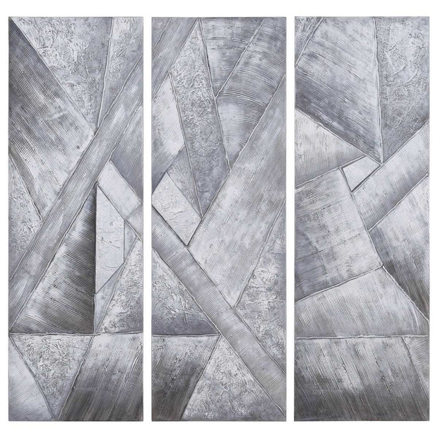 Diamonds Textured Metallic Hand Painted Wall Art by Martin Edwards - Home Décor & Things Are Us