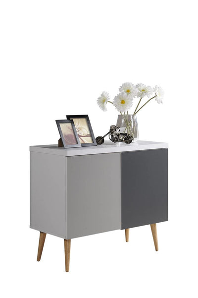 Entry Way Accent Table - White & Grey - Home Décor & Things Are Us