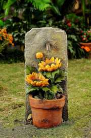 Sunflower Water Fountain - Home Décor & Things Are Us
