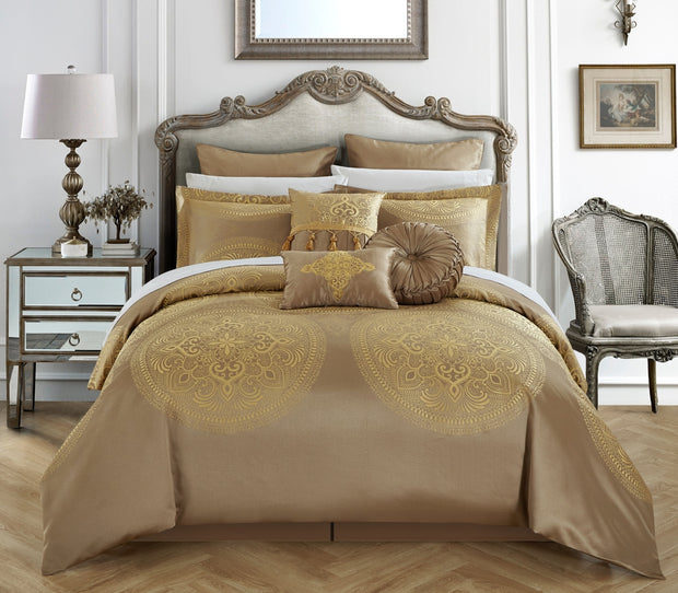 Lana Gold King 13 Piece Comforter Set - Home Decor & Things Are Us
