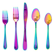 Home Stravidia Stainless Steel Flatware Set - Rainbow - 20 Piece