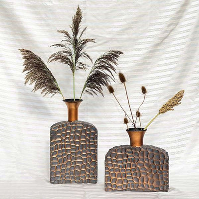 Cracked Shell Patterned Vase - Set of 2 - Home Décor & Things Are Us