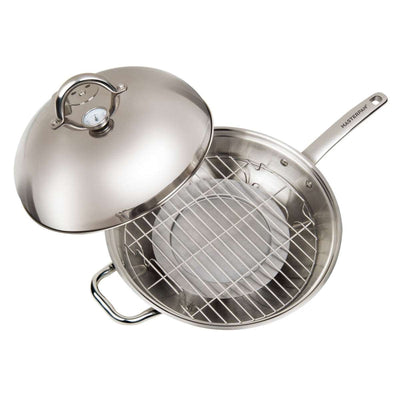 4-1 Smoker Wok Stainless Steel Stovetop - Home Decor & Things Are Us
