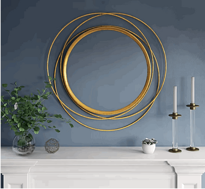 Mia Round Wall Mirror Gold - Home Décor & Things Are Us