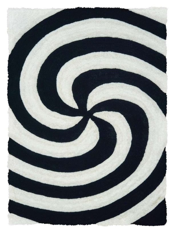 Finesse Pinnacle Black Rectangle Oversize Rug - Home Décor & Things Are Us