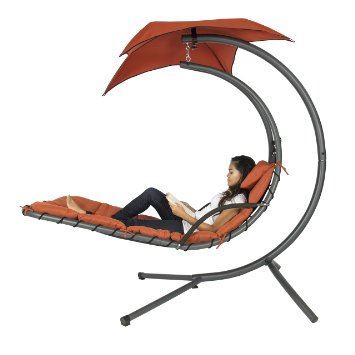 Hanging Chaise Lounge Chair Arc Stand Air Porch Swing Hammock Chair  - Home Decor & Things Are Us