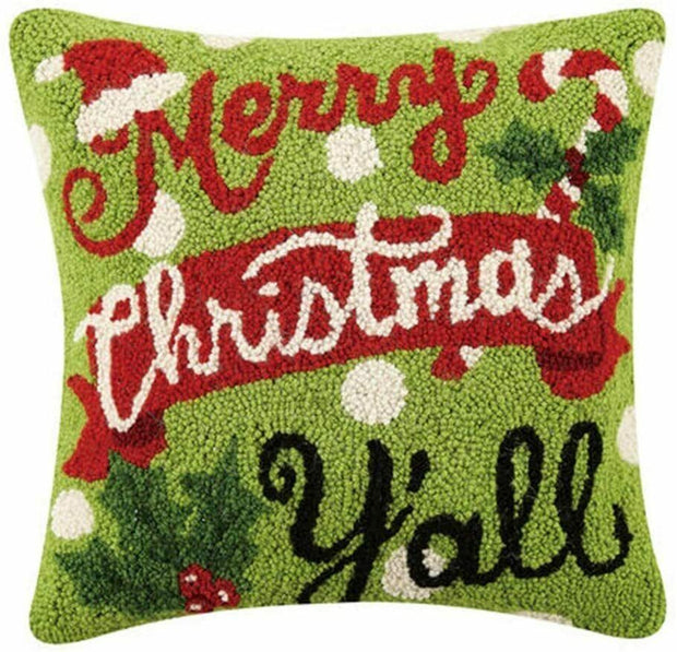 Merry Christmas Y'All Pillow - Home Decor & Things Are Us