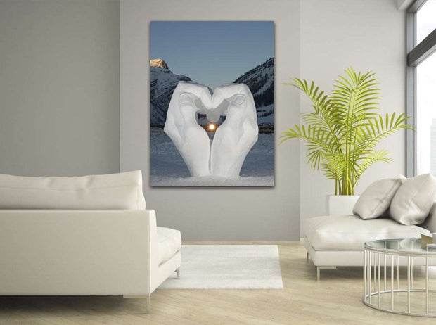 Ice Love Abstract Canvas Art - Home Décor & Things Are Us