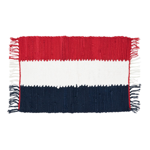 Americana Collection Patriotic Chindi Placemats Multi Color - Set of 4 - Home Decor & Things Are Us