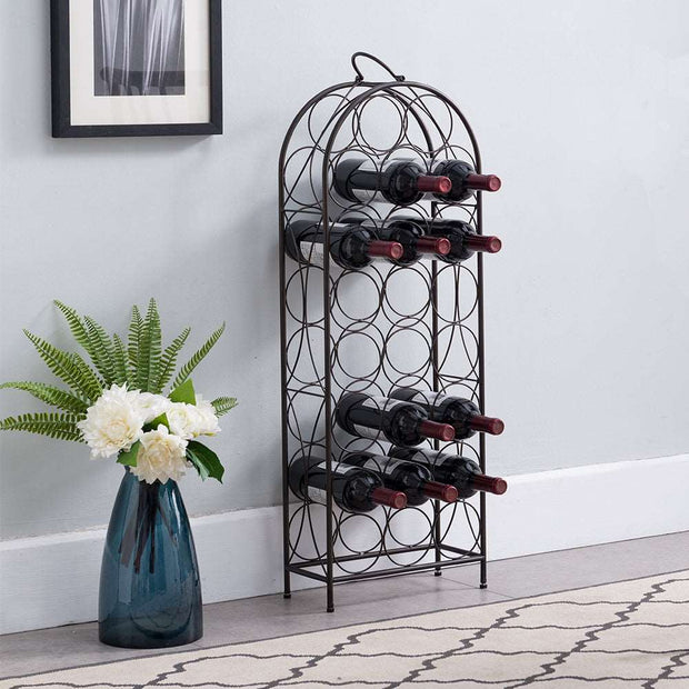 Salinger Wine Rack - Pewter - Home Decor & Things Are Us