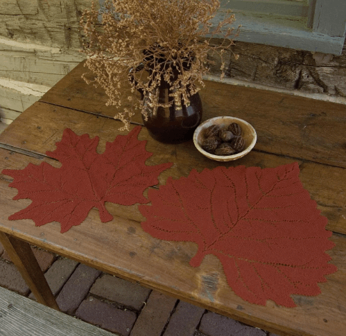 Leaf Maple Placemat - Dark Paprika - Set of 4 - Home Décor & Things Are Us