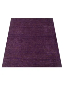 Handmade Hand-Knotted Silk Purple Rug