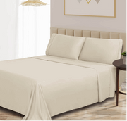 Rayon from Bamboo 300 Thread Count Solid Sheet Set California King-Ivory - Home Décor & Things Are Us