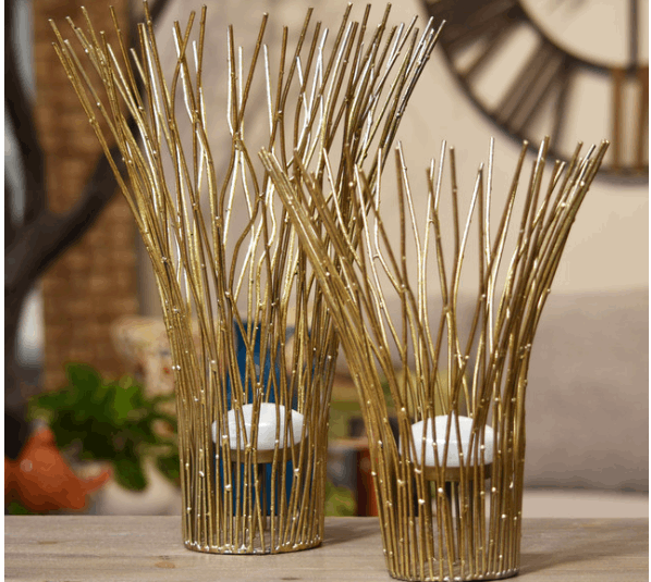 Bamboo Decor, Gold - Set of 2 - Home Décor & Things Are Us