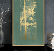 Gold Foil Bamboo I Framed Fine Art Print - Home Décor & Things Are Us