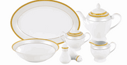 Dinnerware 57Pc. Serv-8 Gold - Home Décor & Things Are Us
